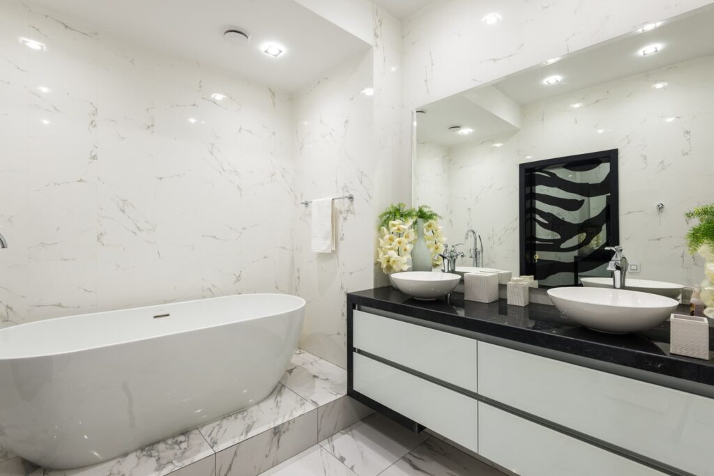 Stunning bathroom cabinets and luxury bathroom renovation
